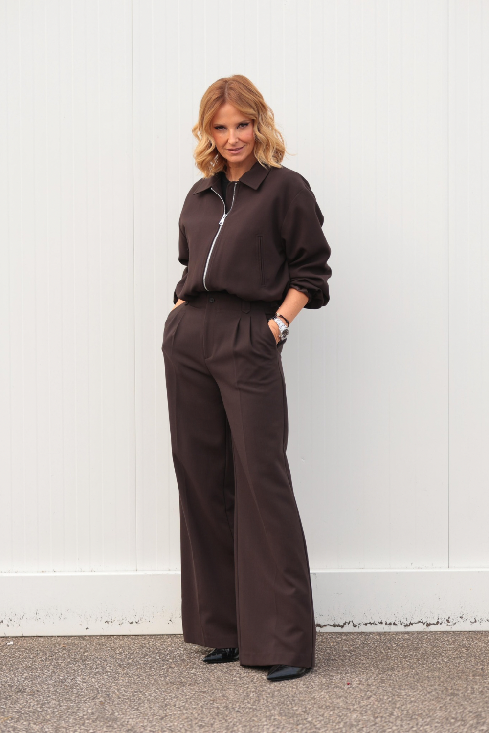 CALÇAS WIDE LEG COM PINÇAS | SPACCIO BY CRISTINA