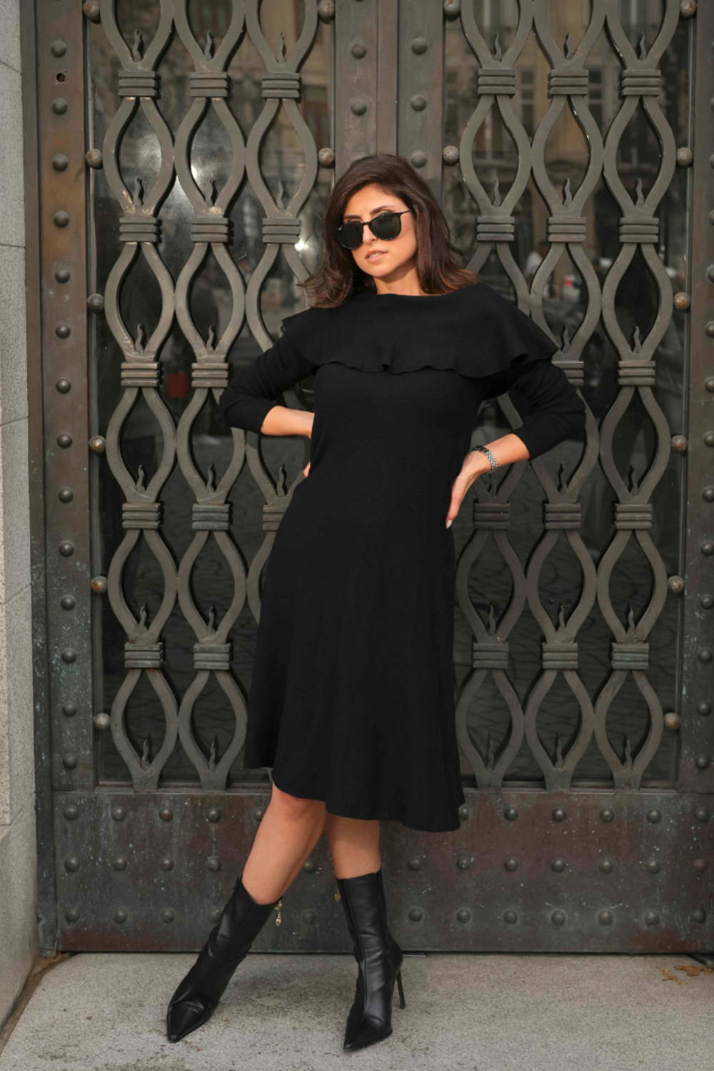 VESTIDO MIDI MALHA BARDOT | SPACCIO BY CRISTINA