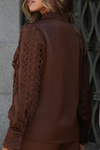 BLUSA BORDADA COM GOLA SUBIDA | SPACCIO BY CRISTINA