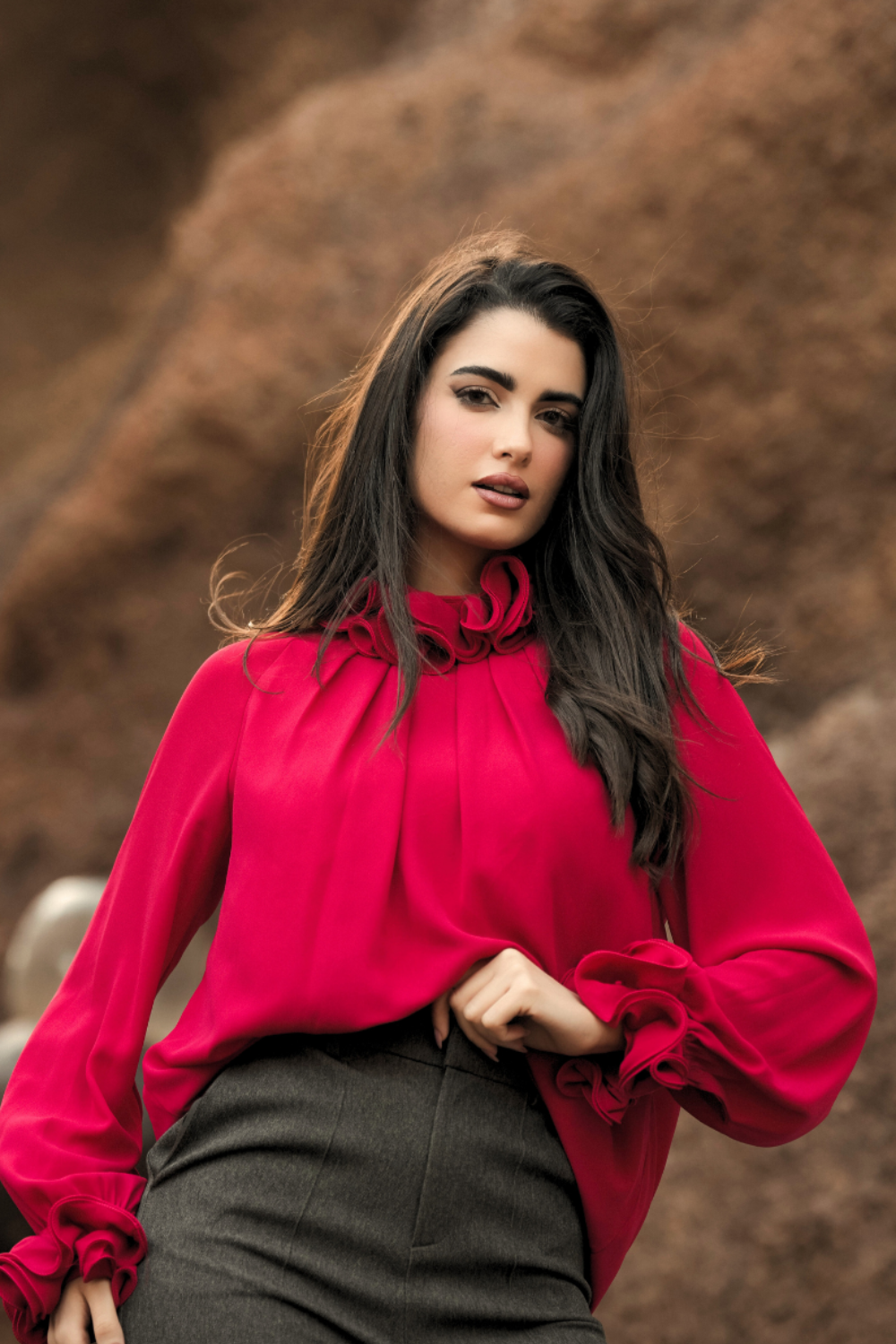 BLUSA COM FOLHOS | SPACCIO BY CRISTINA