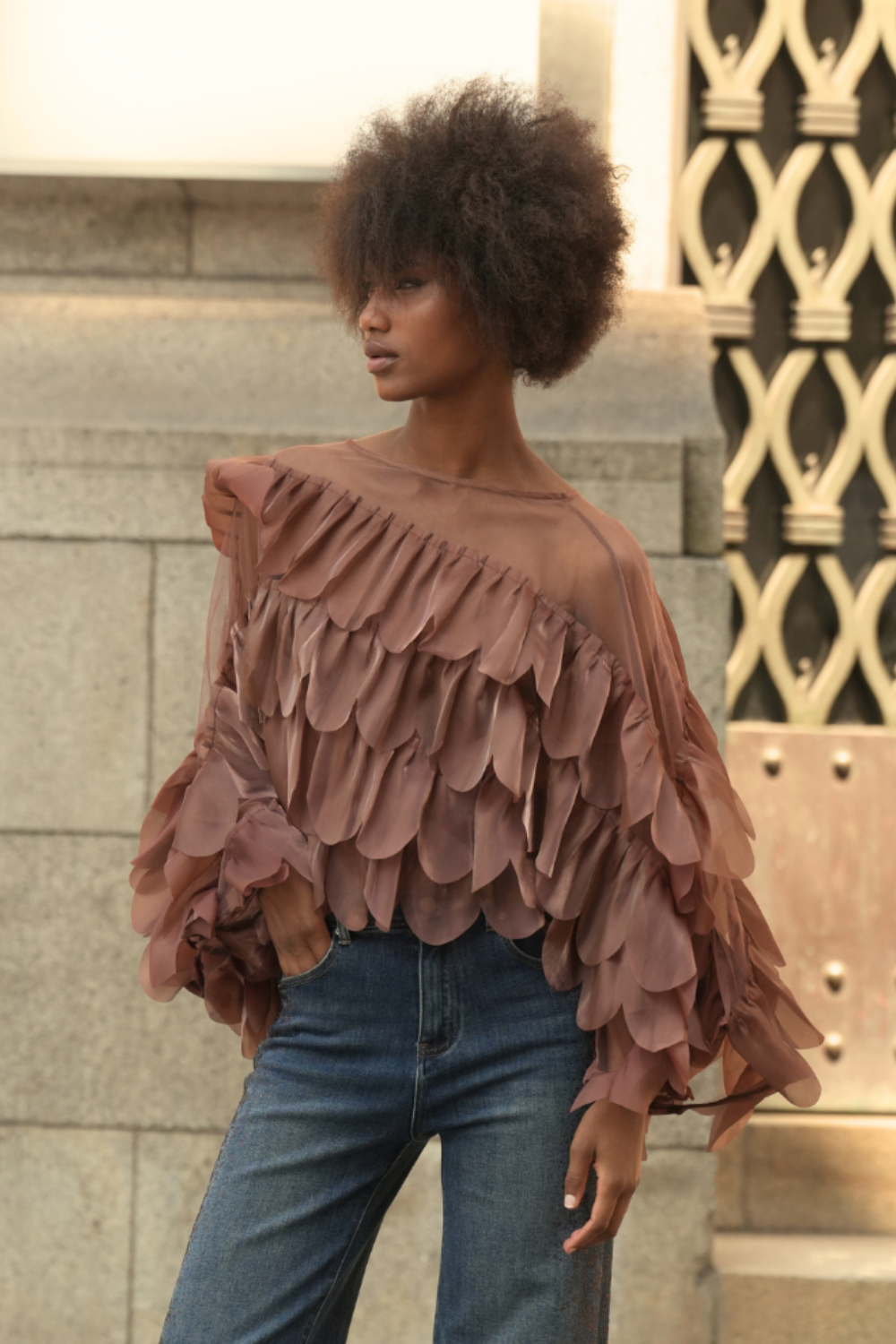 BLUSA PÉTALAS ORGANZA | SPACCIO BY CRISTINA