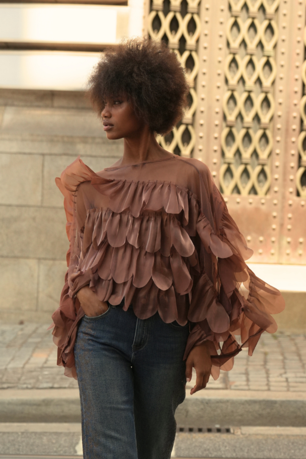 BLUSA PÉTALAS ORGANZA | SPACCIO BY CRISTINA