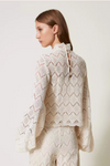 BLUSA DE RENDA MACRAMÉ | TWINSET