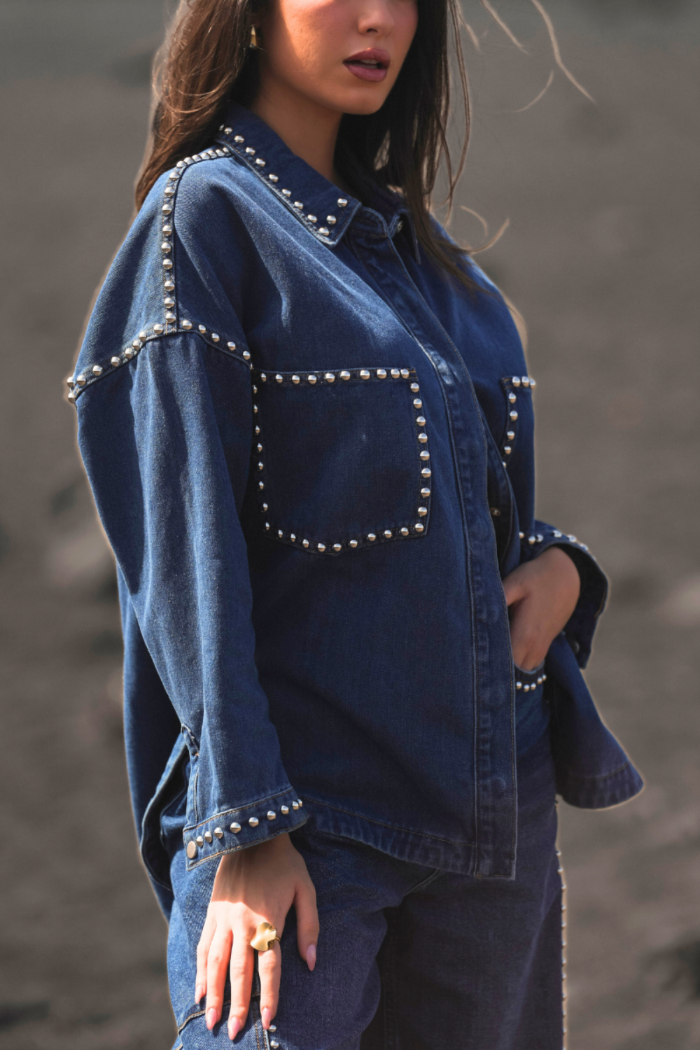 CAMISA OVERSIZED GANGA TACHAS | SPACCIO BY CRISTINA