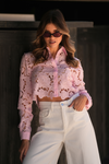 BLUSA DE RENDA FLORAL | SPACCIO BY CRISTINA