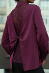 CAMISA COM APLICAÇÃO DE RENDA | SPACCIO BY CRISTINA
