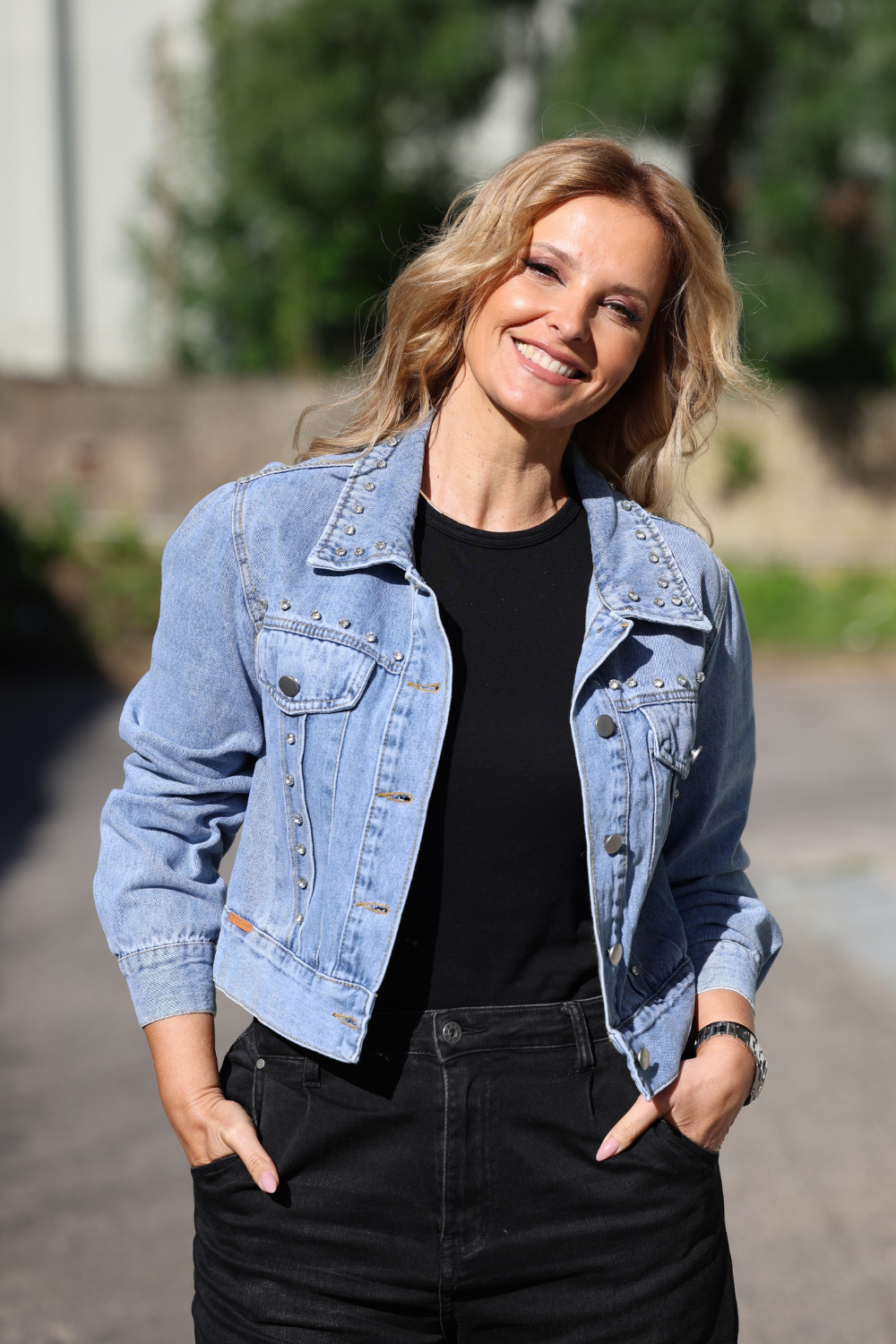 BLUSÃO DENIM BRILHANTES | SPACCIO BY CRISTINA