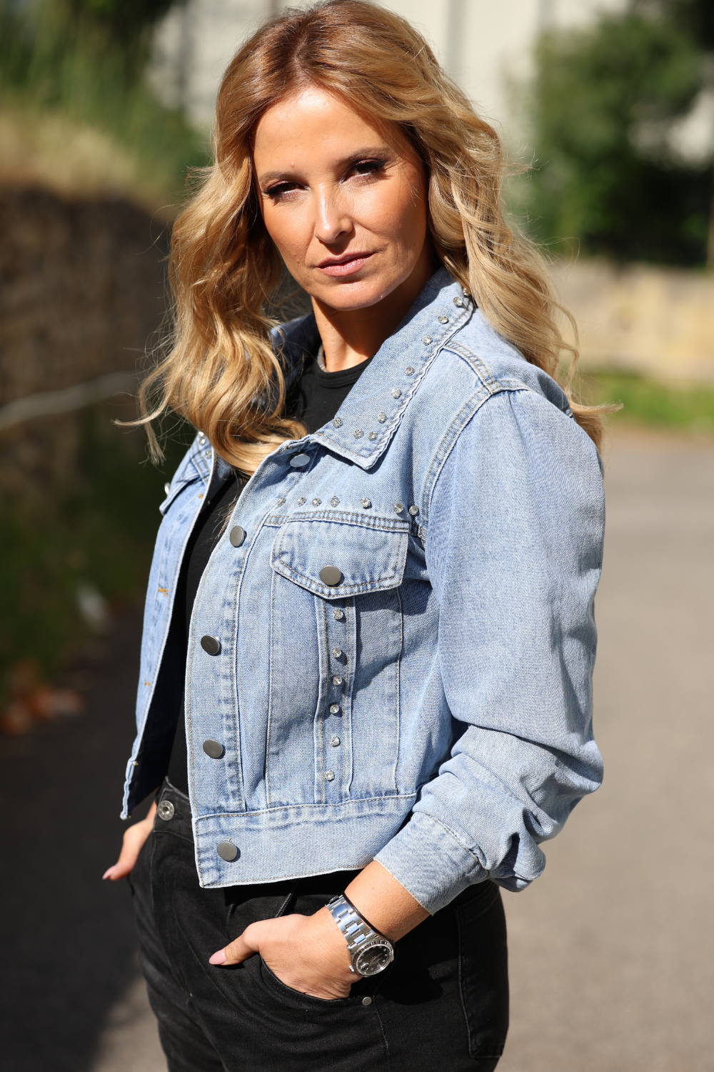 BLUSÃO DENIM BRILHANTES | SPACCIO BY CRISTINA
