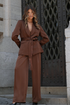 CONJUNTO 2 PEÇAS: BLAZER & CALÇAS FRANJAS | SPACCIO BY CRISTINA