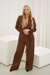 CONJUNTO 2 PEÇAS: BLAZER & CALÇAS FRANJAS | SPACCIO BY CRISTINA
