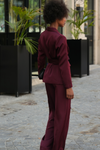 CONJUNTO 2 PEÇAS: BLAZER & CALÇAS FRANJAS | SPACCIO BY CRISTINA