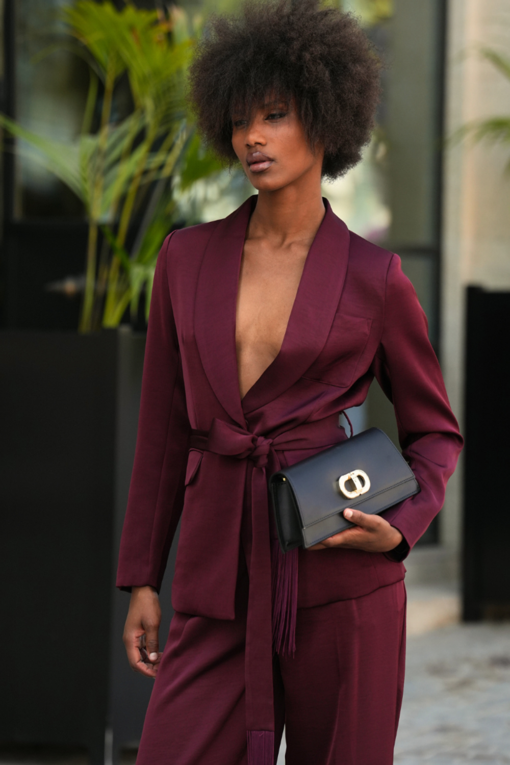 CONJUNTO 2 PEÇAS: BLAZER & CALÇAS FRANJAS | SPACCIO BY CRISTINA