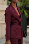CONJUNTO 2 PEÇAS: BLAZER & CALÇAS FRANJAS | SPACCIO BY CRISTINA