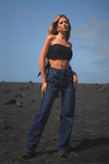 JEANS FLORES PRETAS | SPACCIO BY CRISTINA