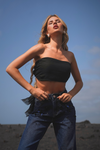 JEANS FLORES PRETAS | SPACCIO BY CRISTINA