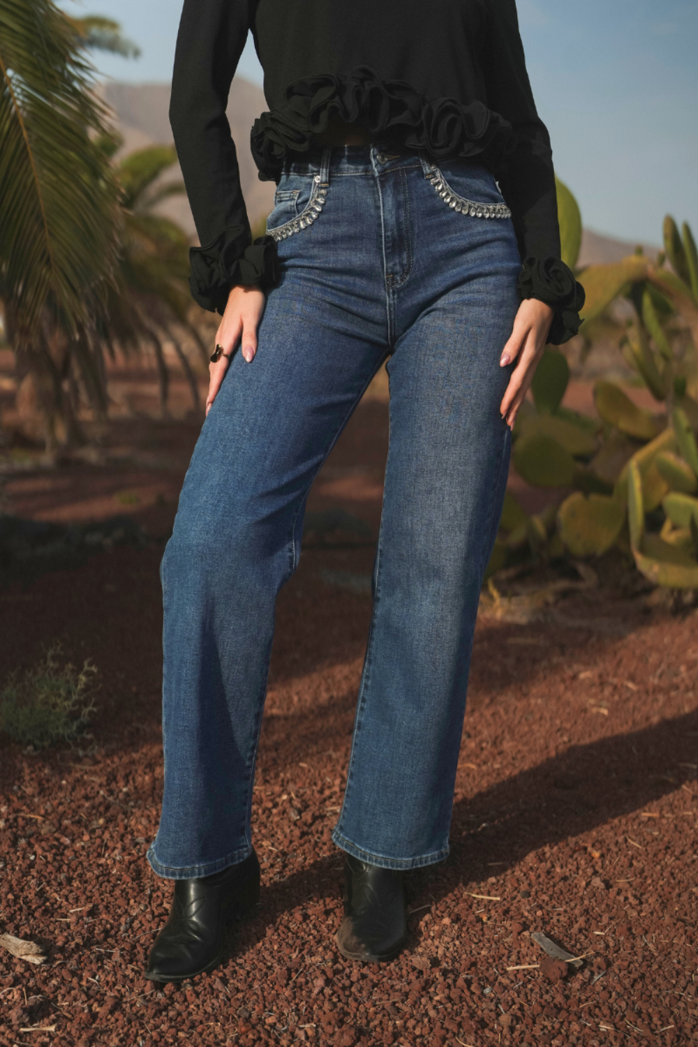 JEANS STRASS BOLSOS | SPACCIO BY CRISTINA