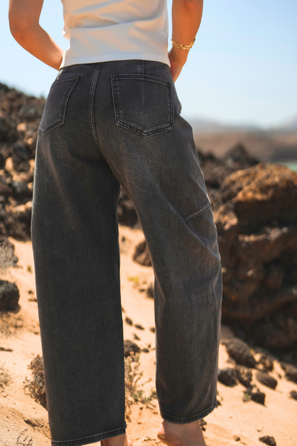 JEANS TACHAS BLACK | SPACCIO BY CRISTINA