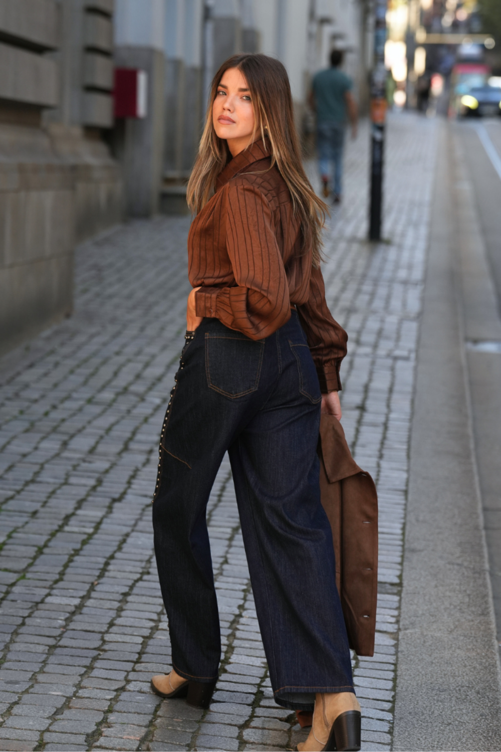 JEANS WIDE LEG TACHAS | SPACCIO BY CRISTINA
