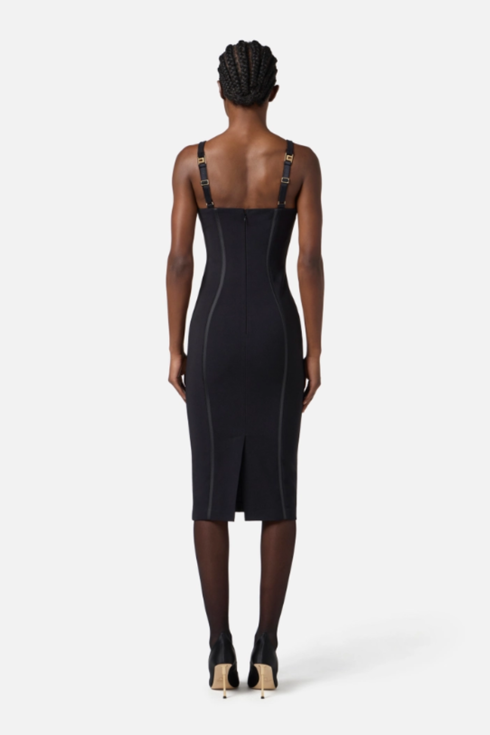 VESTIDO SILHUETA COM TRANSPARÊNCIA | ELISABETTA FRANCHI