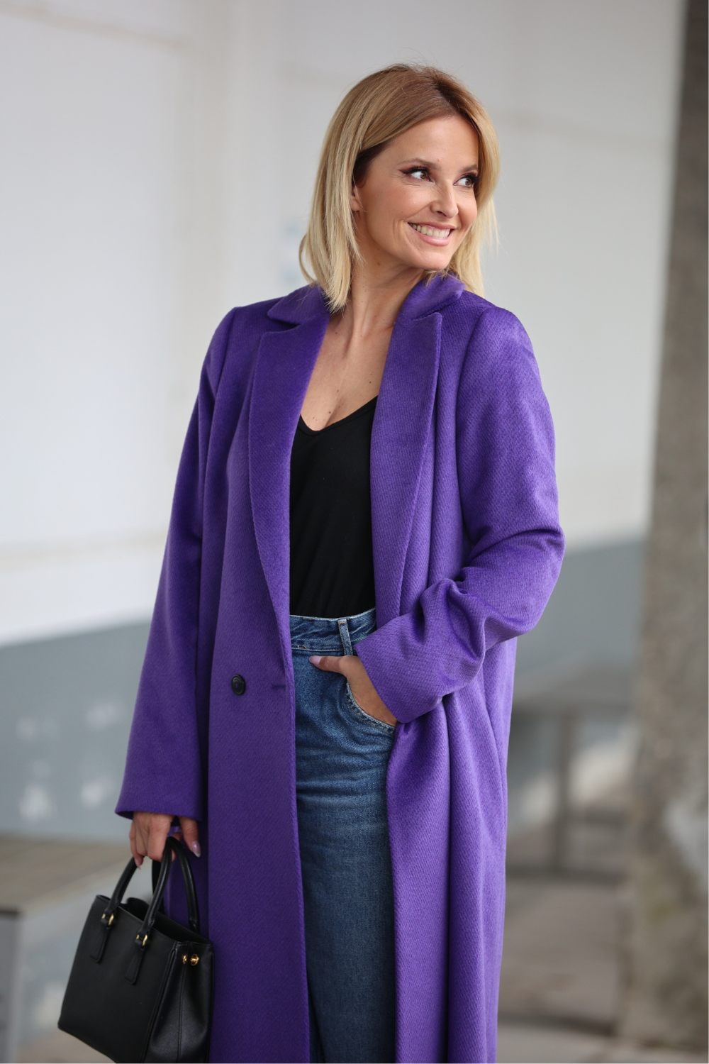 CASACO COMPRIDO ROXO | TWINSET