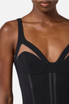 VESTIDO SILHUETA COM TRANSPARÊNCIA | ELISABETTA FRANCHI