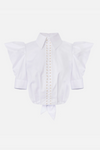 CAMISA BRANCA COM ATILHOS | ELISABETTA FRANCHI