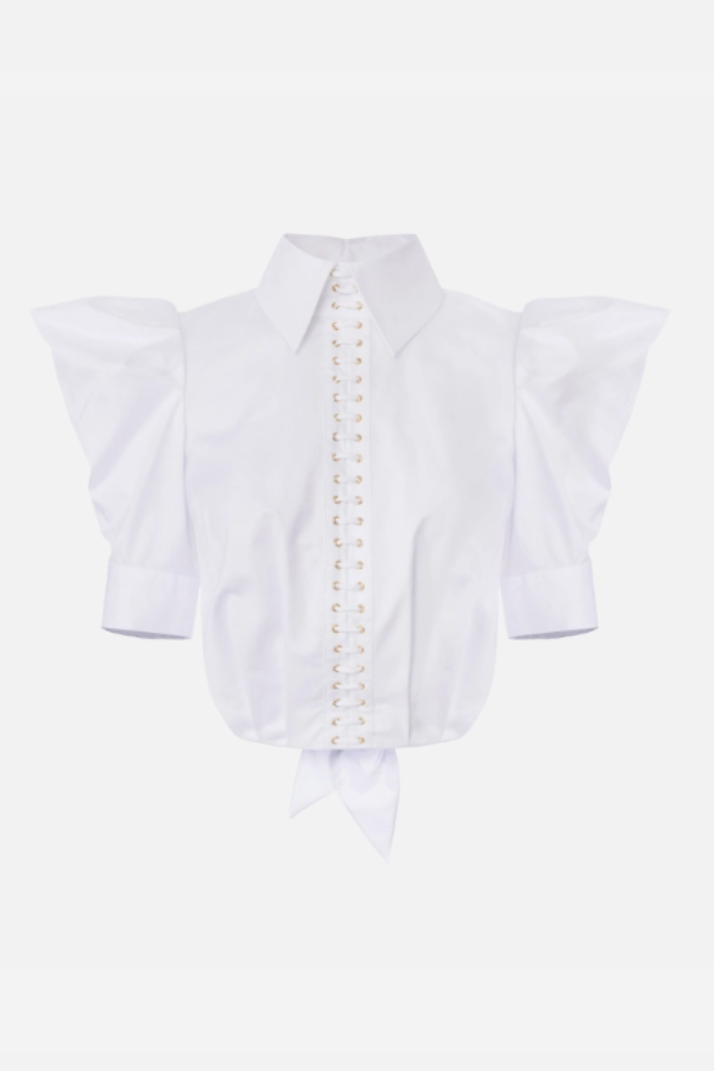 CAMISA BRANCA COM ATILHOS | ELISABETTA FRANCHI