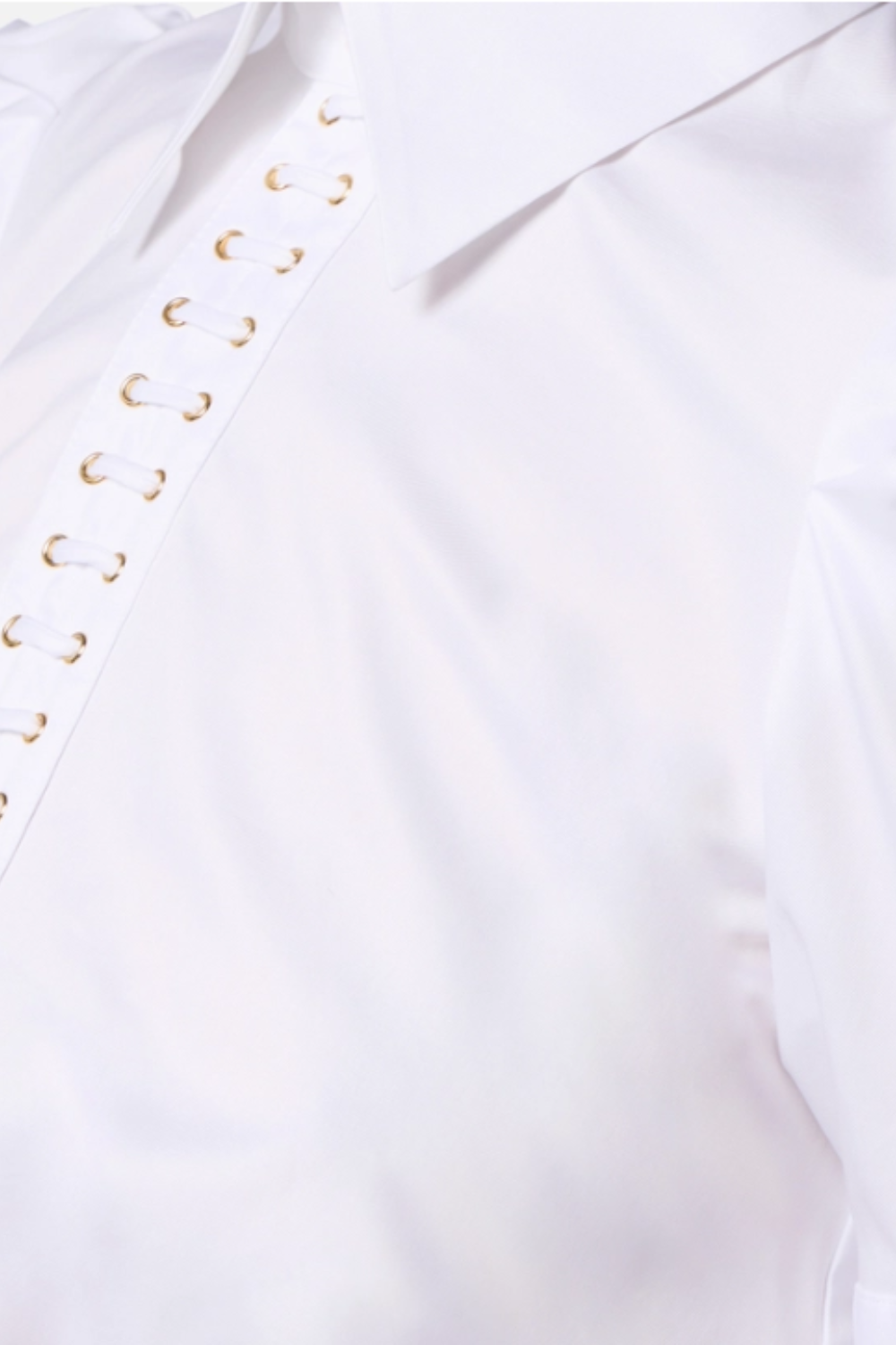 CAMISA BRANCA COM ATILHOS | ELISABETTA FRANCHI