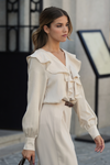 BLUSA COM FOLHOS TEXTURADA | SPACCIO BY CRISTINA
