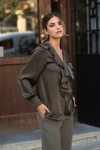 BLUSA COM FOLHOS TEXTURADA | SPACCIO BY CRISTINA