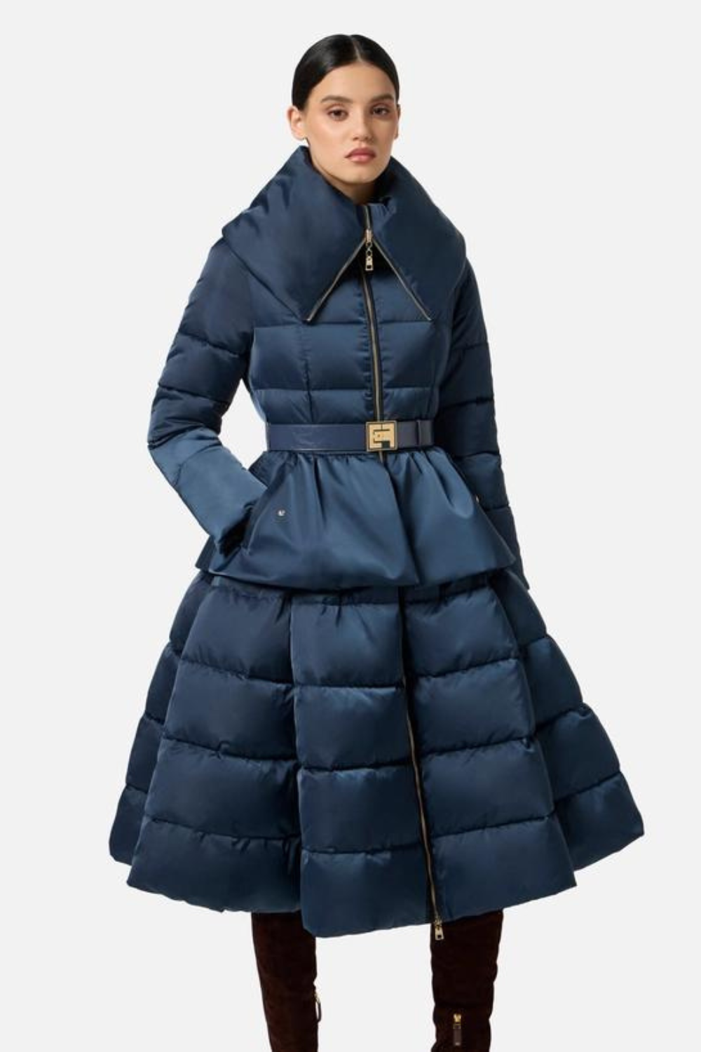 QUISPO DE PLUMAS PEPLUM | ELISABETTA FRANCHI