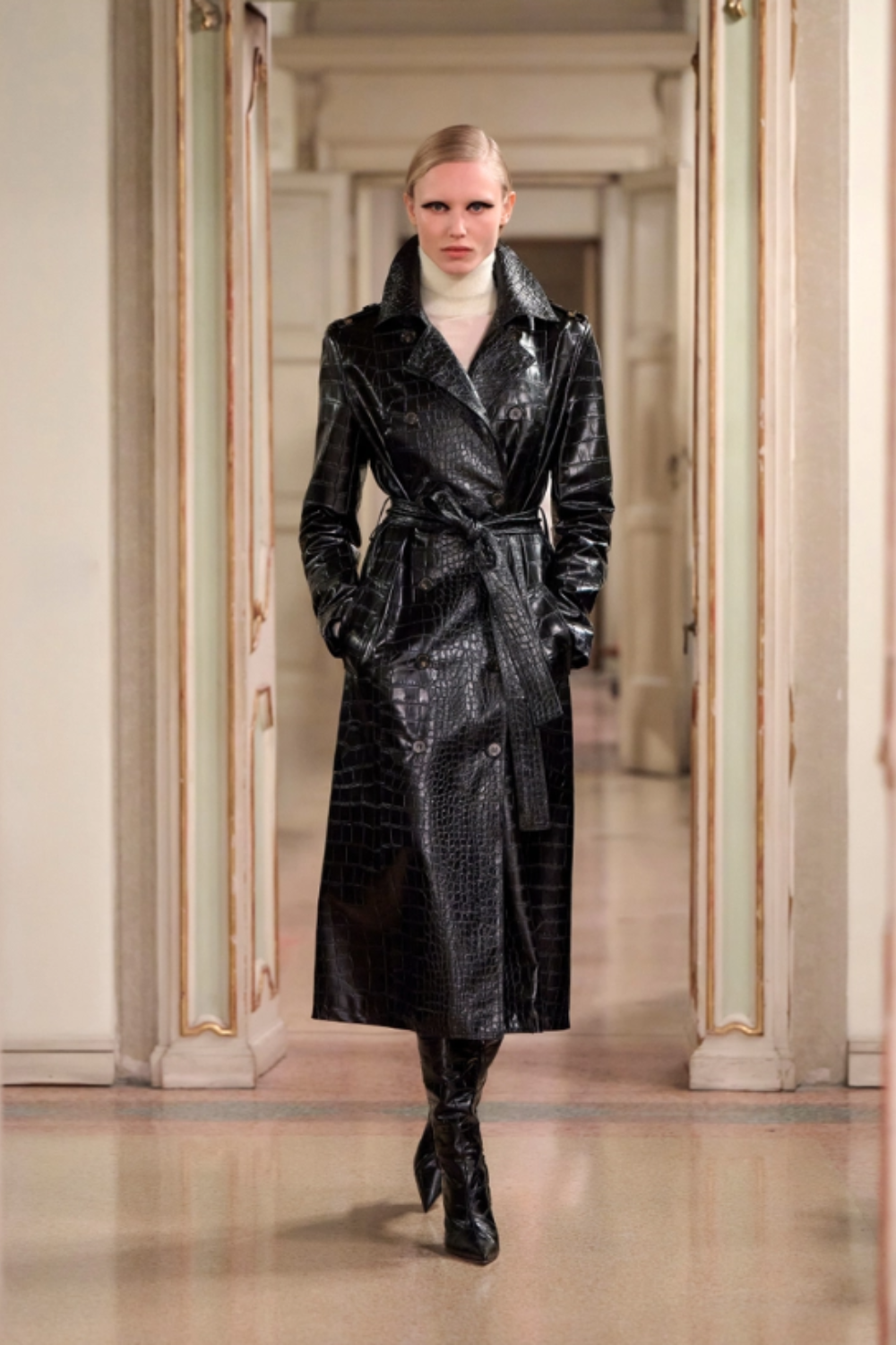TRENCH COAT ESTAMPA CORCODILO | ELISABETTA FRANCHI