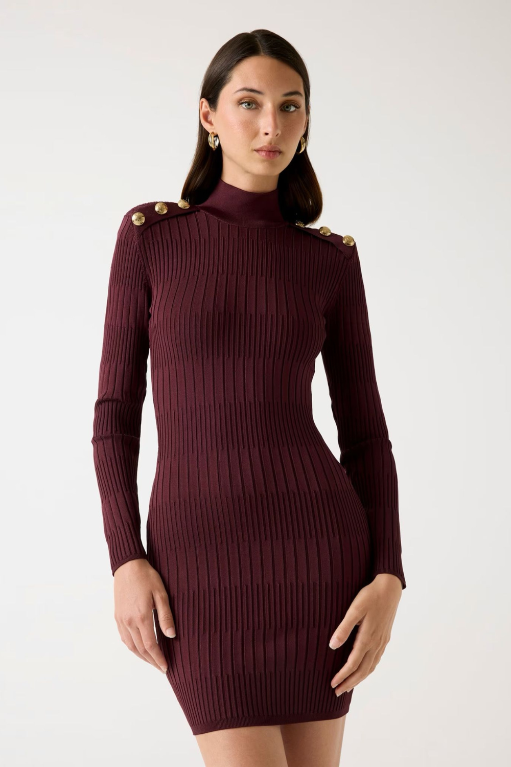 VESTIDO DE MALHA CANELADA | MARCIANO