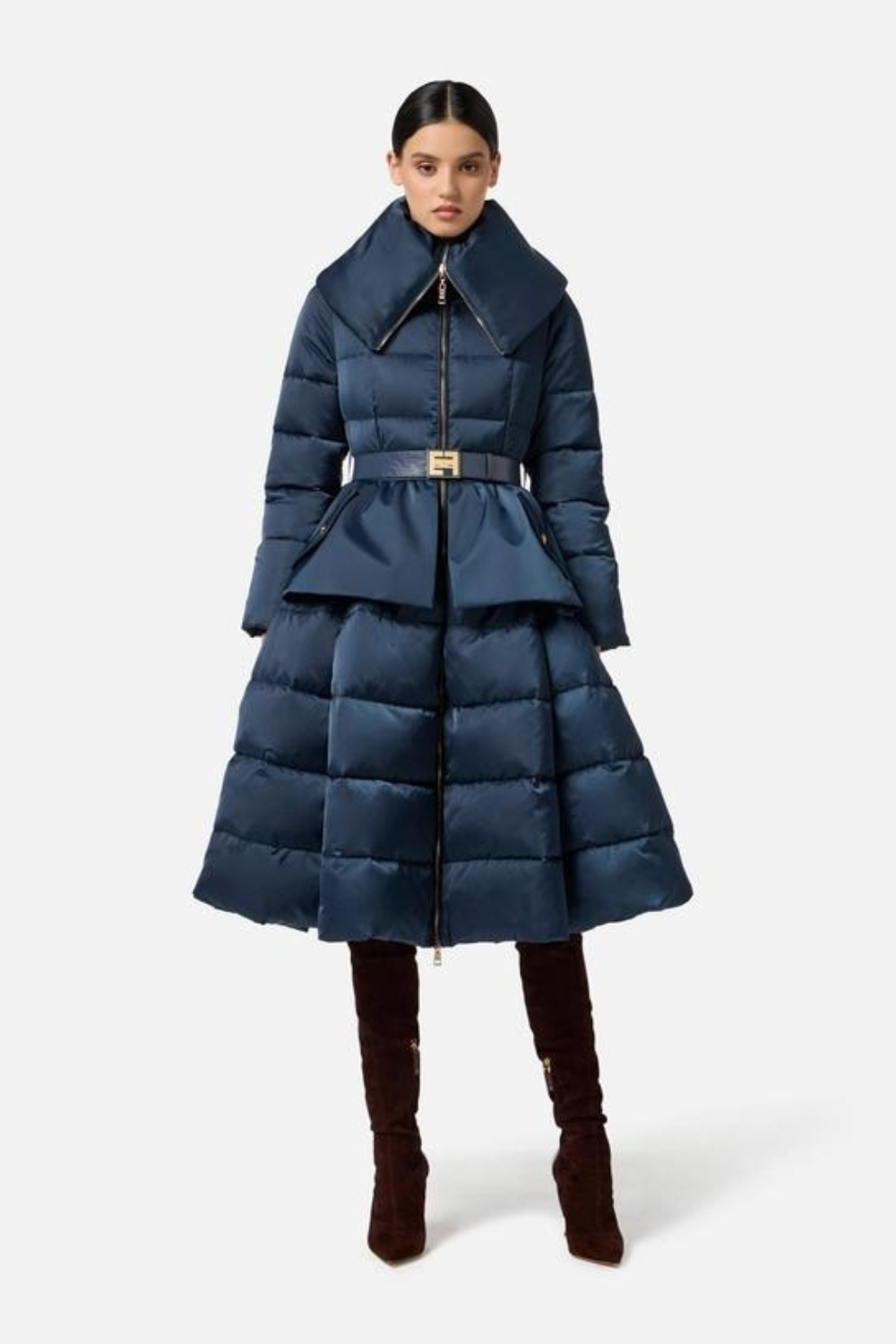 QUISPO DE PLUMAS PEPLUM | ELISABETTA FRANCHI