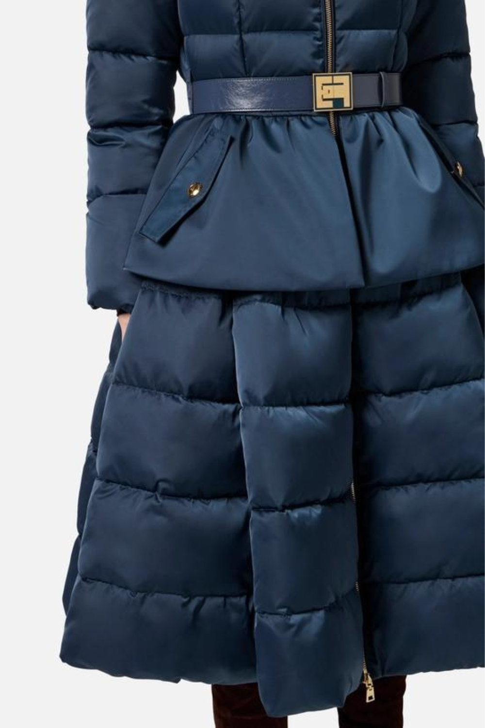 QUISPO DE PLUMAS PEPLUM | ELISABETTA FRANCHI