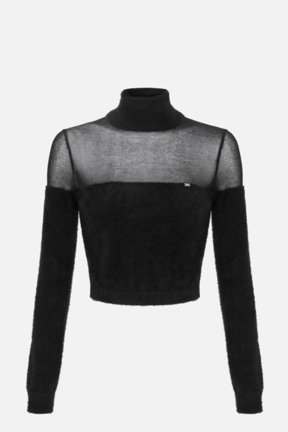 BLUSA DE MALHA PÊLO E TRANPARÊNCIA | ELISABETTA FRANCHI
