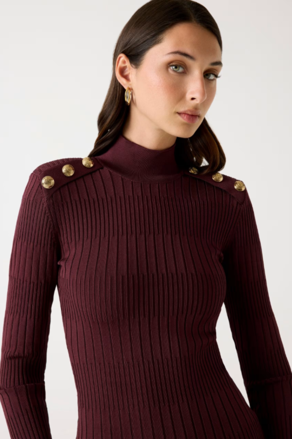 VESTIDO DE MALHA CANELADA | MARCIANO