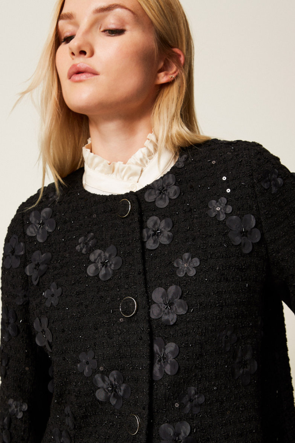 CASACO FLORES & LANTEJOULAS | TWINSET