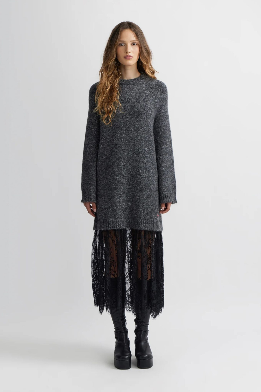 VESTIDO MALHA & RENDA | MANOUSH
