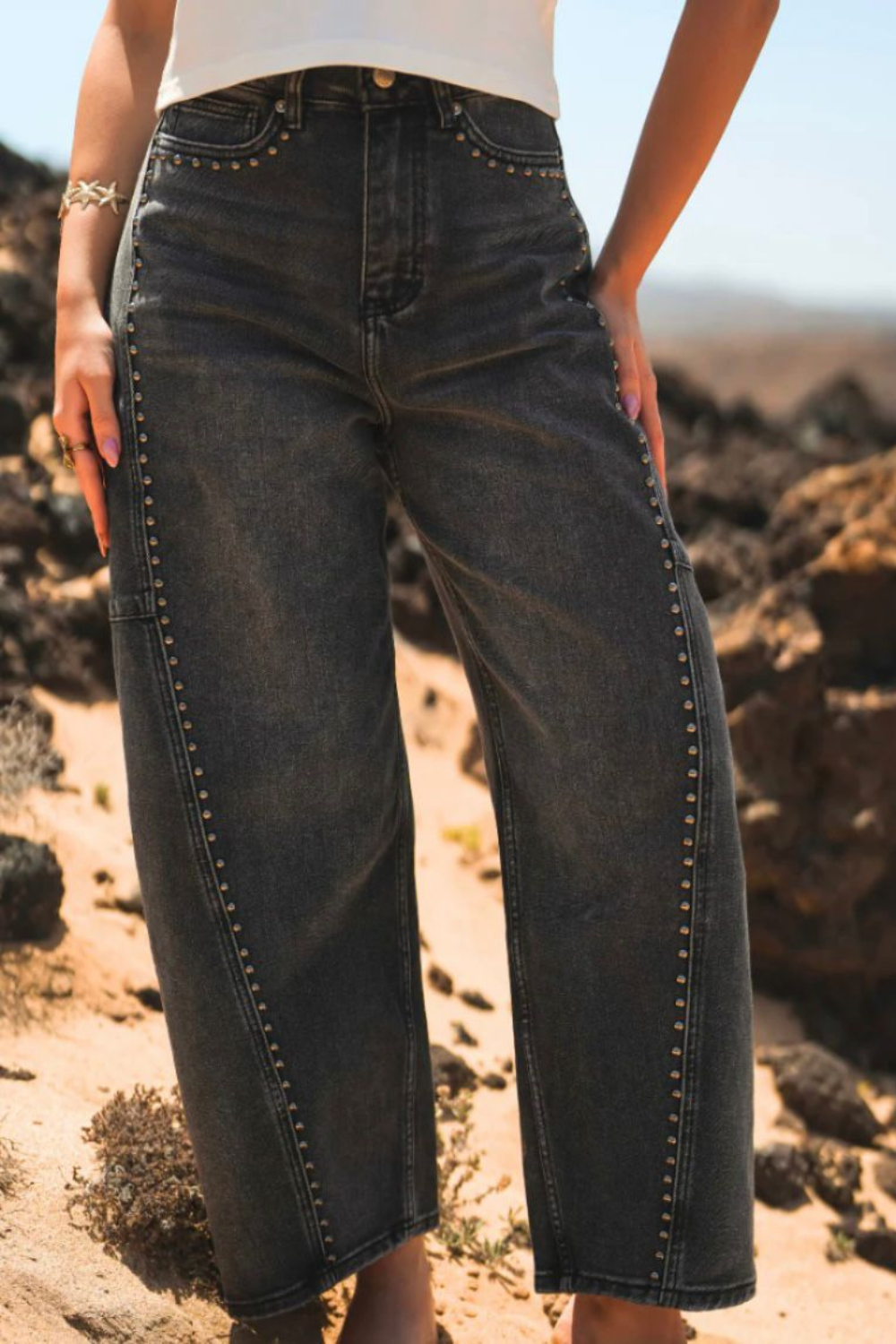 JEANS PRETAS TACHAS | SPACCIO BY CRISTINA