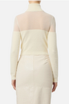 BLUSA DE MALHA PÊLO E TRANSPARÊNCIA | ELISABETTA FRANCHI