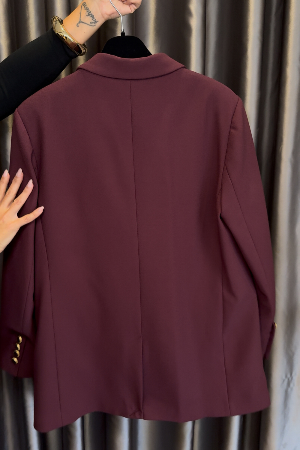 BLAZER OVERSIZE BORDEAUX | MARCIANO