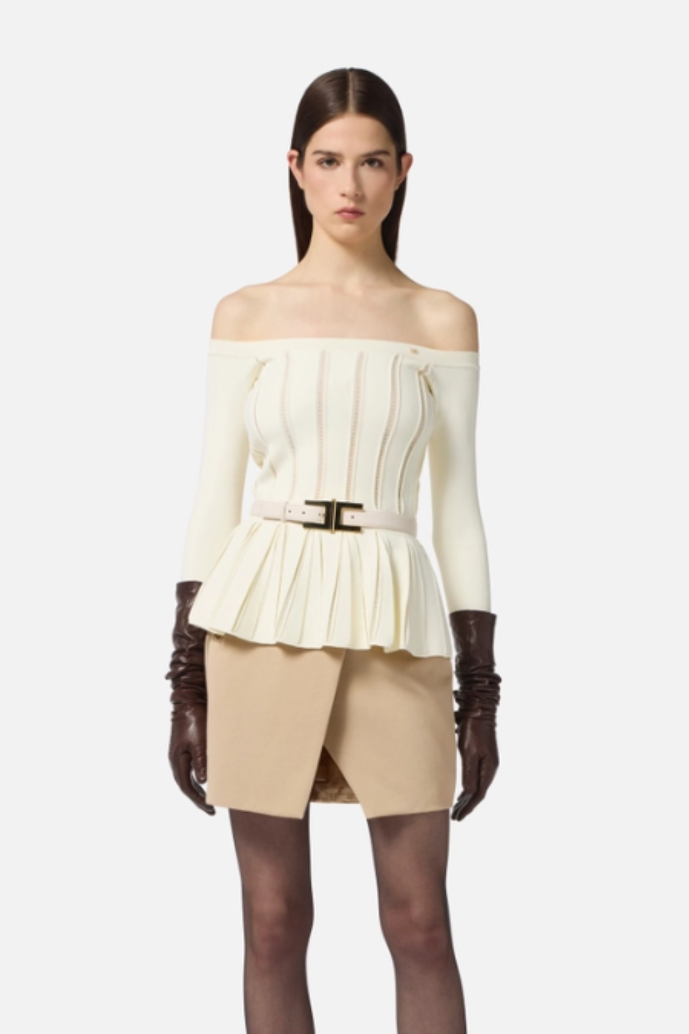 BLUSA DE MALHA PEPLUM | ELISABETTA FRANCHI