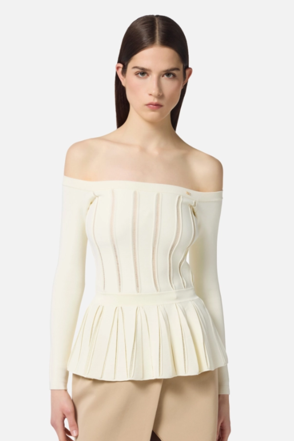 BLUSA DE MALHA PEPLUM | ELISABETTA FRANCHI