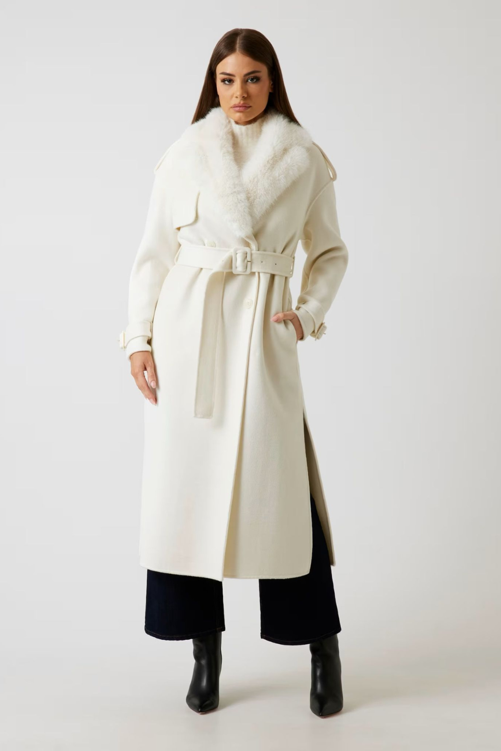 SOBRETUDO EM MISTURA DE LÃ | MARCIANO