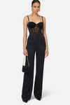 JUMPSUIT PRETO COM TRANSPARÊNCIA | ELISABETTA FRANCHI