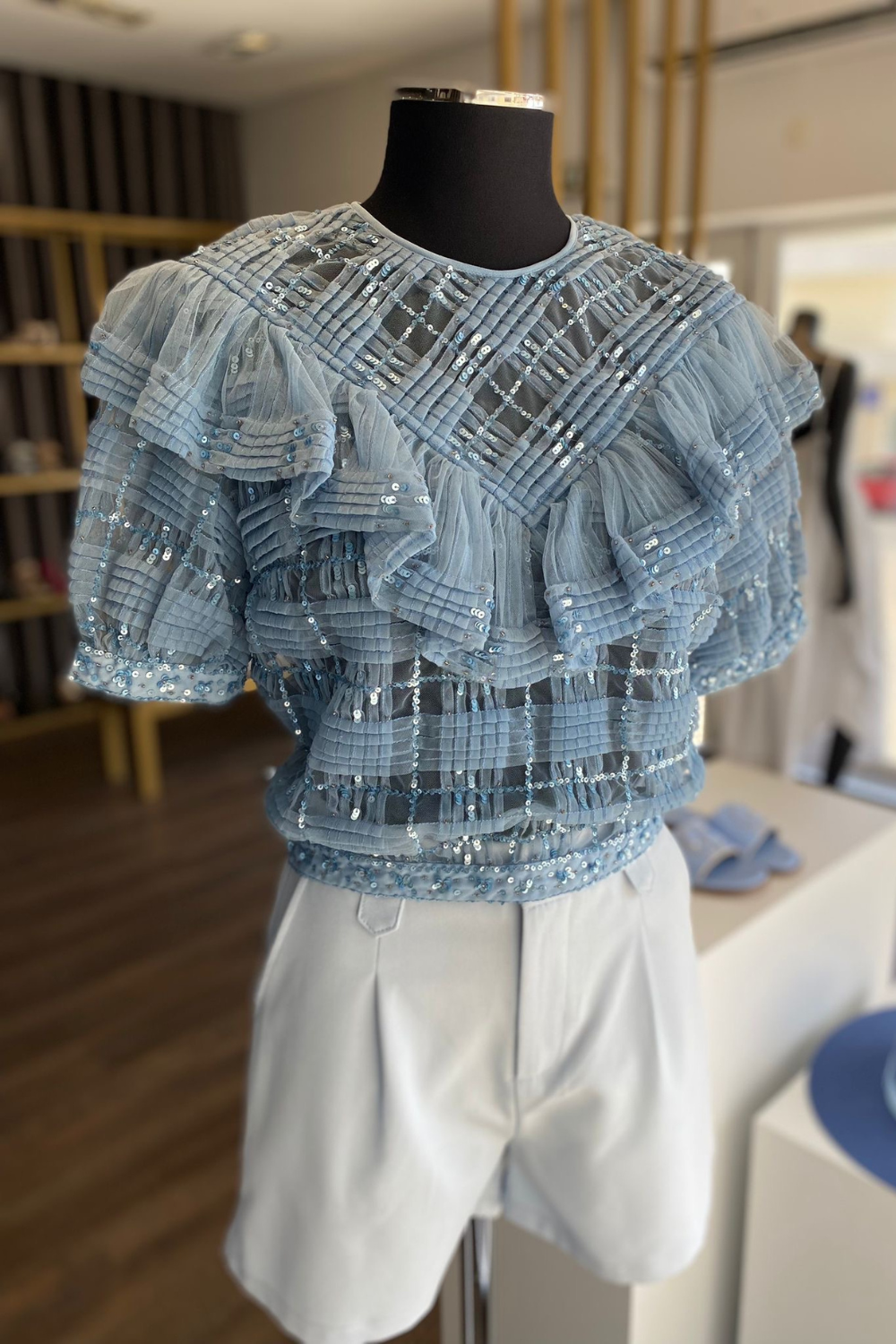 BLUSA AZUL | ELISABETTA FRANCHI