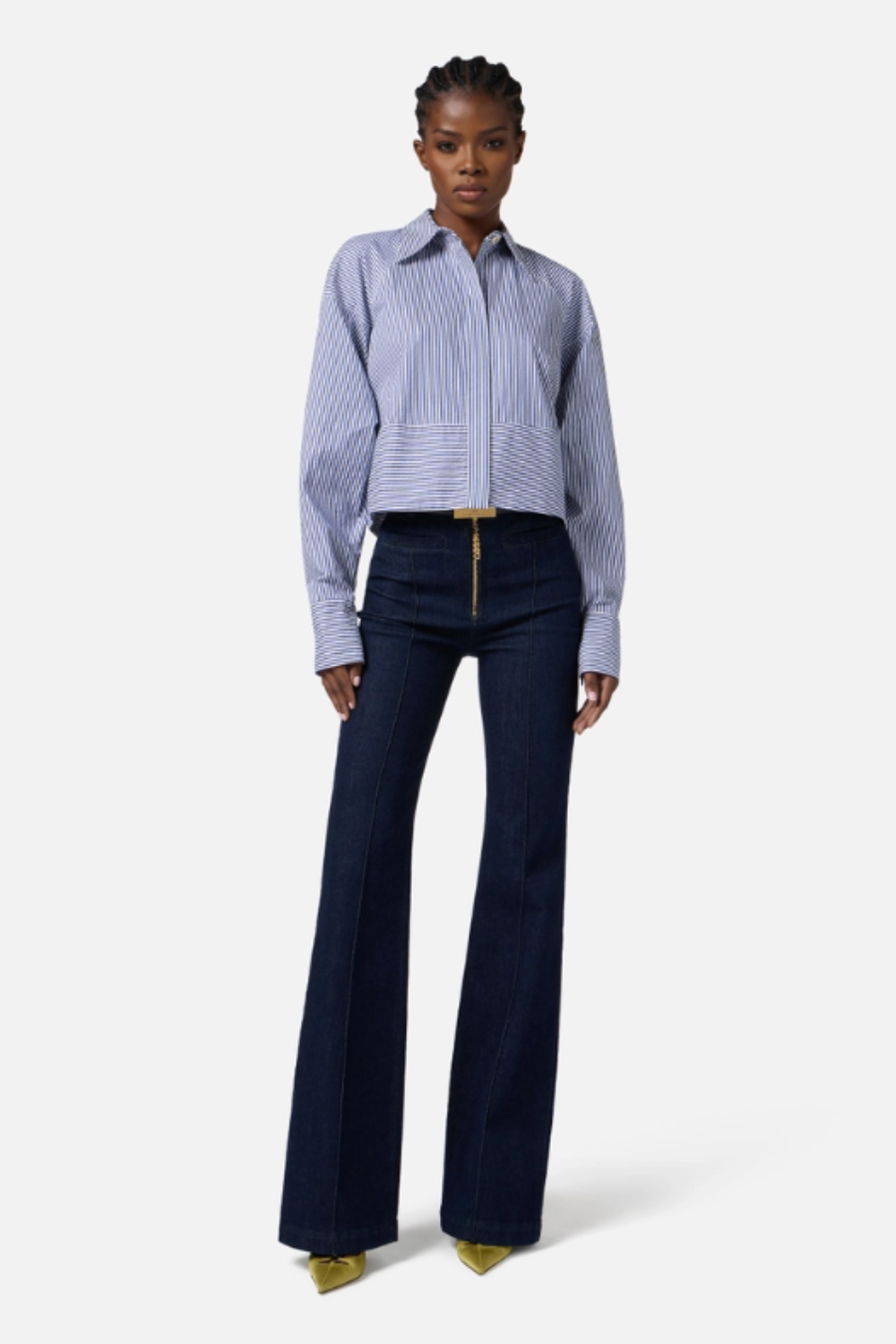 JEANS COM ZÍPER DOURADO | ELISABETTA FRANCHI