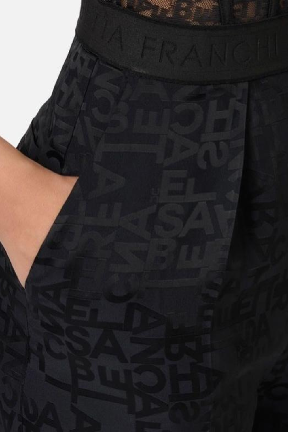 JUMPSUIT PRETO COM TRANSPARÊNCIA | ELISABETTA FRANCHI