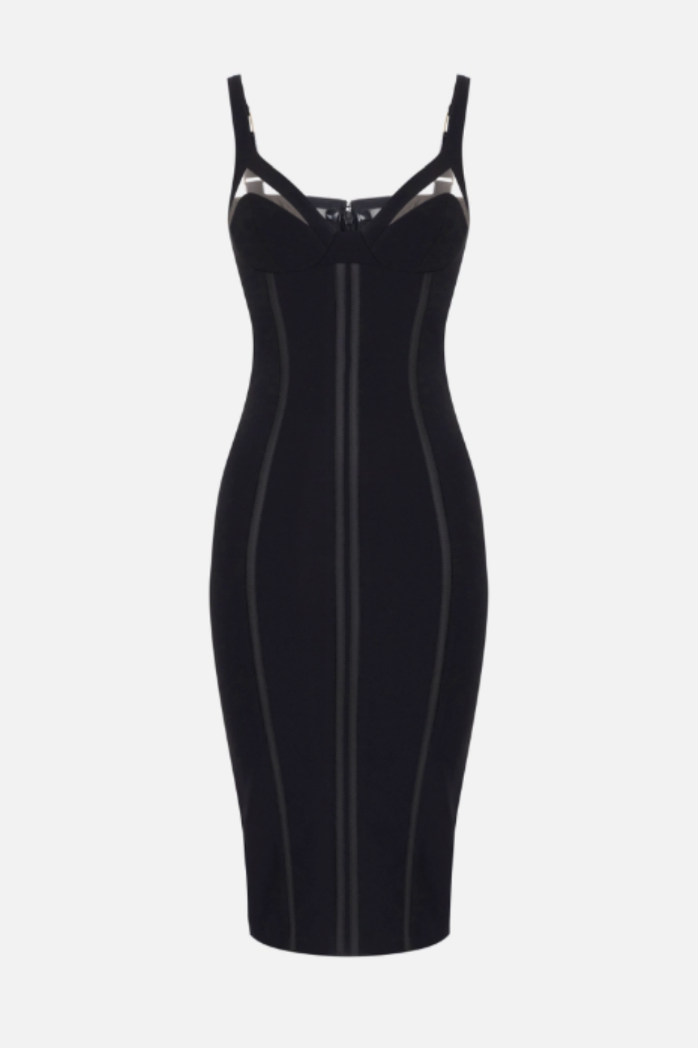 VESTIDO SILHUETA COM TRANSPARÊNCIA | ELISABETTA FRANCHI